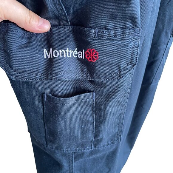 Opal Navy Blue Tough Cargo Pants Montreal 34' x 32' Men's, Eight Pockets - Picture 4 of 15